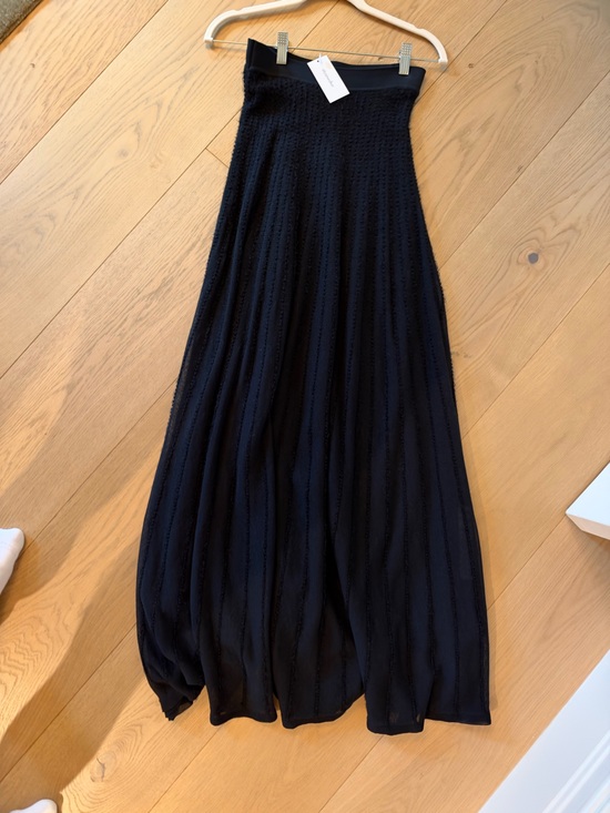 KHAITE Dresses & Skirts - KHAITE Black Maxi Pleated Skirt